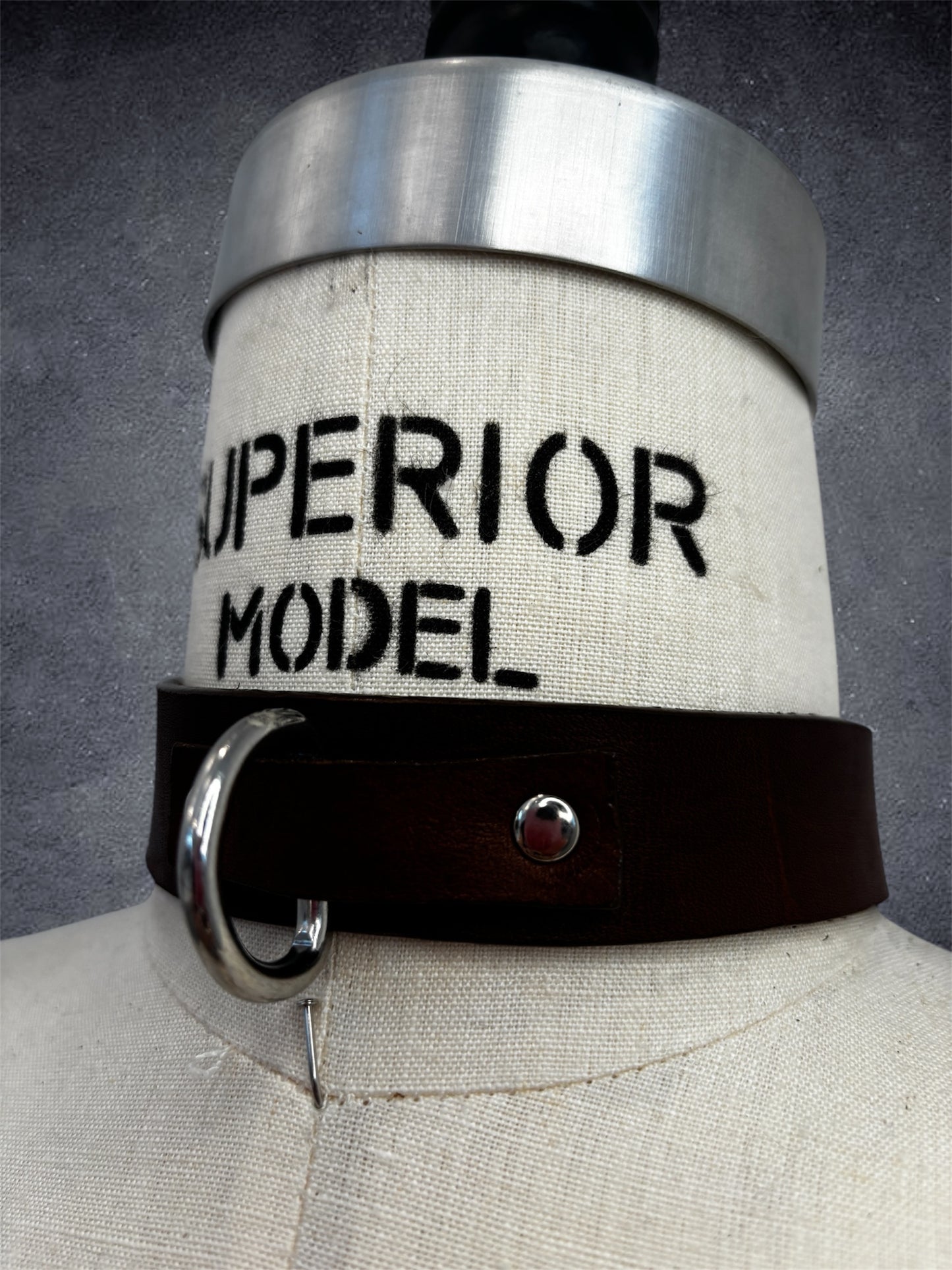 D-Ring Choker (Dark Brown)