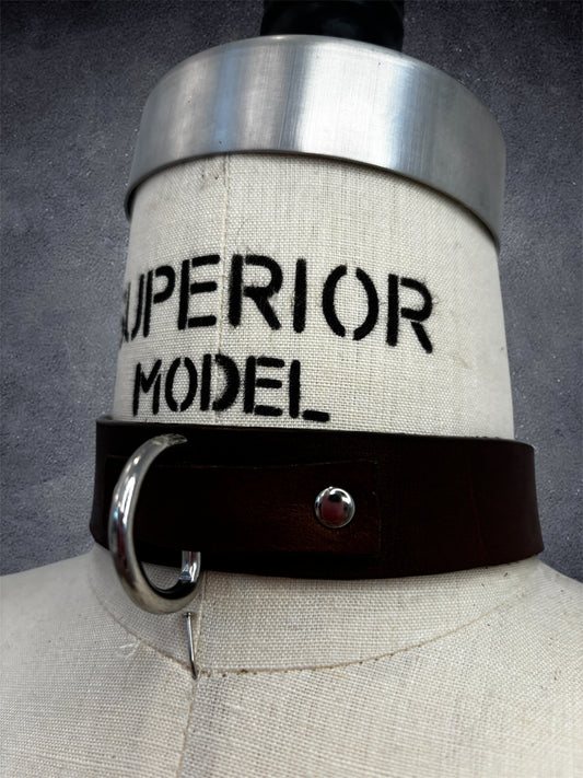 D-Ring Choker (Dark Brown)