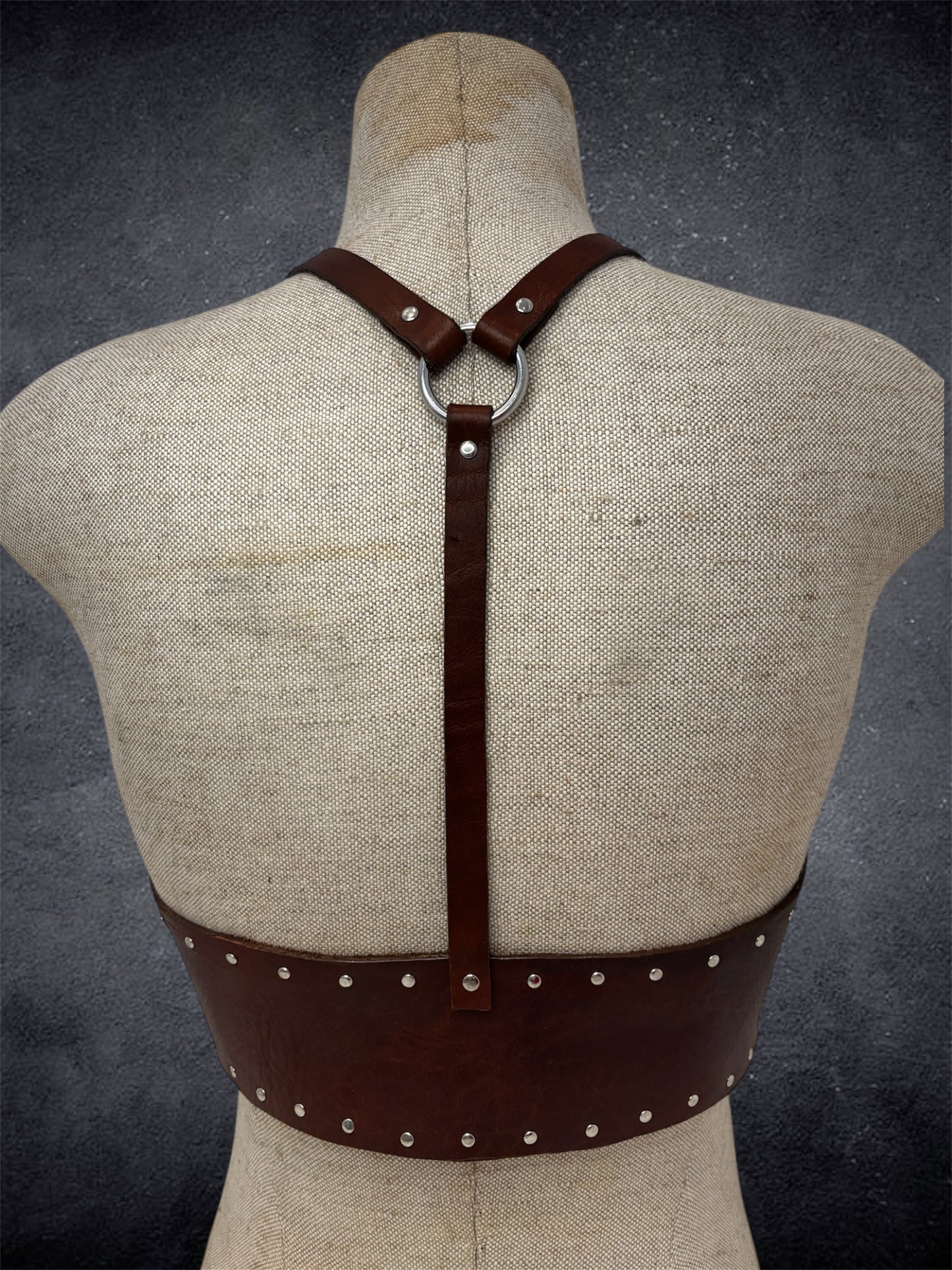 Lace Up Harness (Dark Brown)