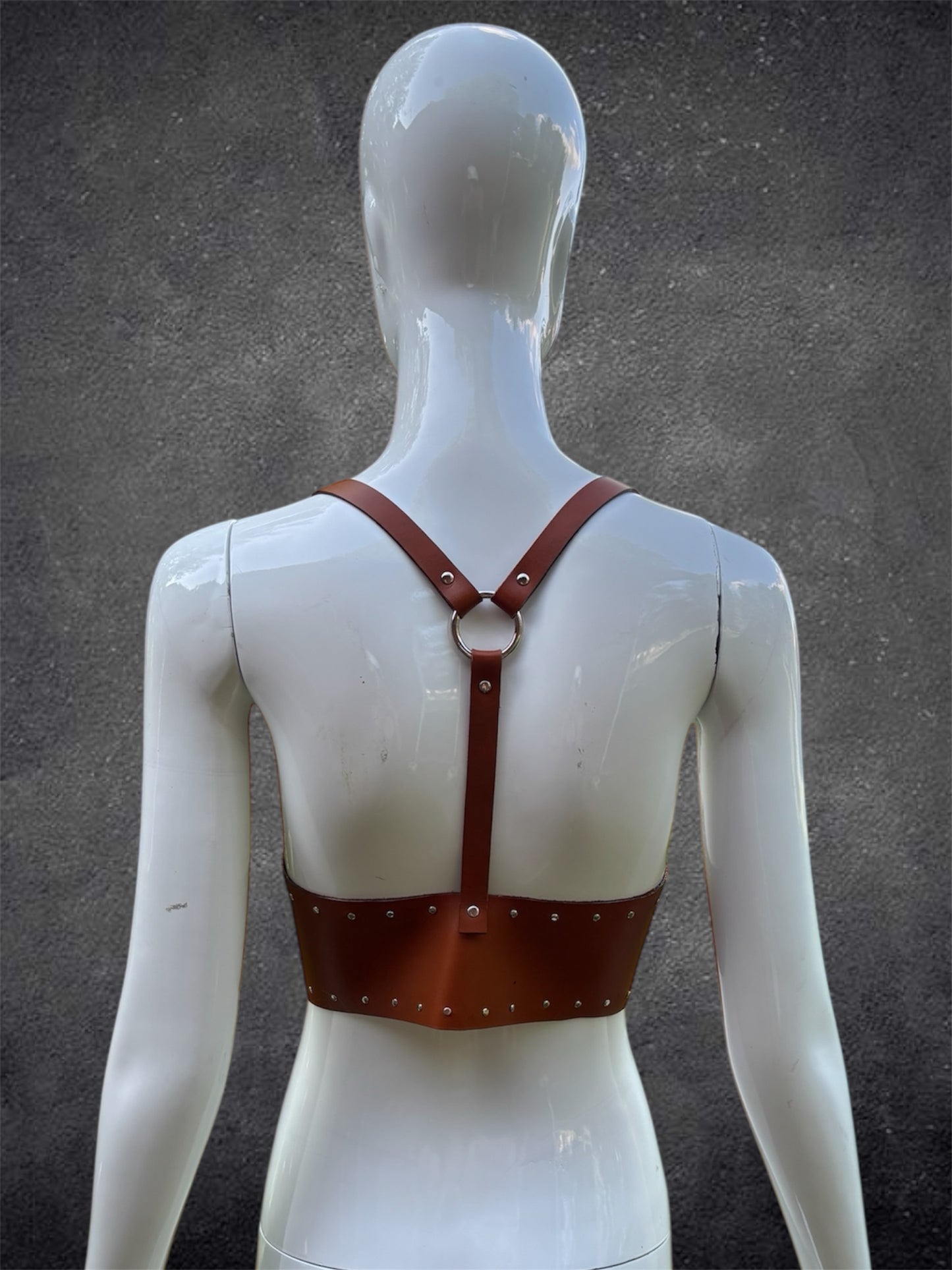 Lace Up Harness (Light Brown)