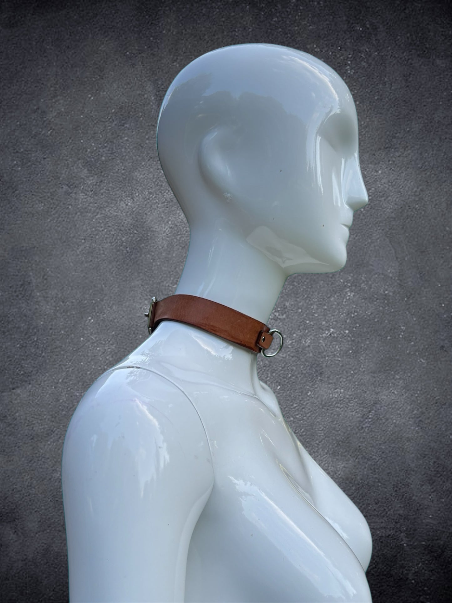 D-ring Choker (Light Brown)