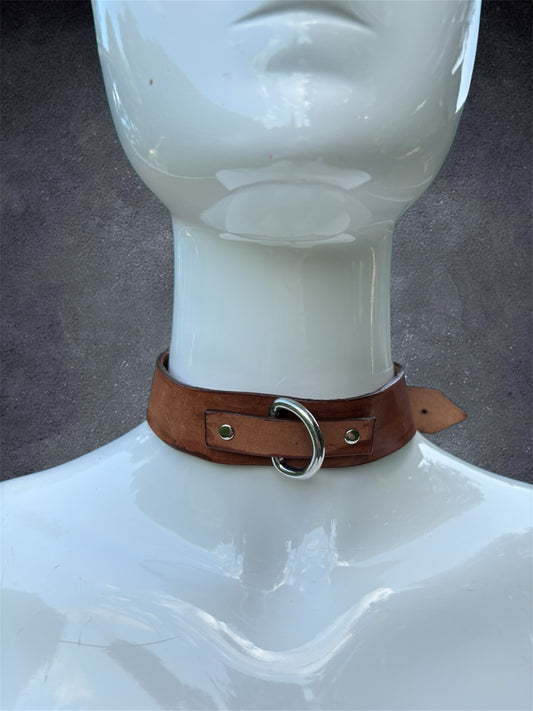 D-ring Choker (Light Brown)